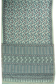 Green Ethnic Printed Stone Work Modal Silk Saree 10073733