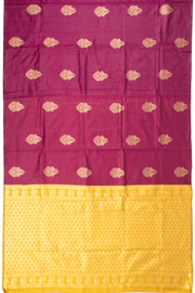 Purple Banarasi Vegan Silk Saree 10074001