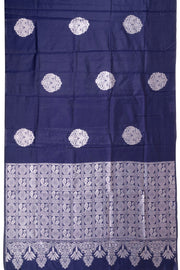 Blue Banarasi Vegan Silk Saree 10074006