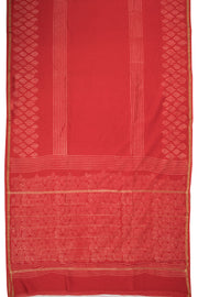 Red Bagru Print Silk Cotton Saree 10074098