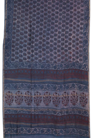 Blue Jahota printed Silk Cotton Saree 10074126