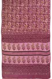 Purple Vanaspathi Printed Modal Vegan Silk Saree 10074142