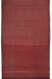 Fire Brick Red Vanaspathi Print Kota Cotton Saree 10074194