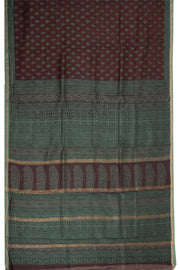 Maroon Bagh Printed Silk Cotton Saree 10074208