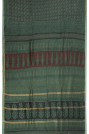 Maroon Bagh Printed Silk Cotton Saree  10074210