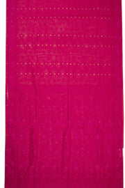 Pink Handloom Jamdani Style Cotton Saree with Blouse 10074212
