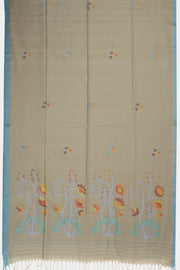 Beige Handloom Jamdani Cotton Saree 10074366
