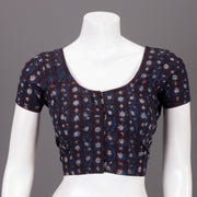 Marron Hand Block Jahota Printed Cotton Blouse 10074485