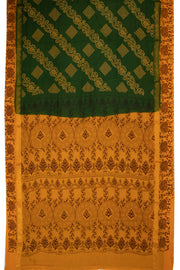 Green Handcrafted Sungudi Cotton Saree 10074927