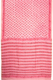 Pink Sanganeri Printed Silk Cotton Saree 10075716