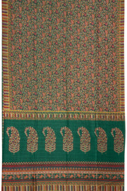 Green Kashmiri Printed Silk Saree 10075983