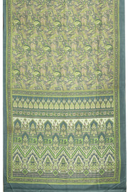Green Kashmiri Printed Silk Saree 10075985