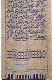 Blue Kashmiri Printed Silk Saree 10075987
