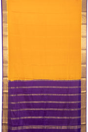 Yellow Mysore Crepe Silk Saree 10076231