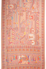 Cream Handloom Kashmir Kani Silk Saree 10076300