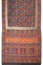 Black Kashmiri Kani Light Silk Saree 10076302