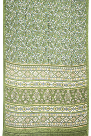 Green Kashmiri Printed Silk Saree 10076304