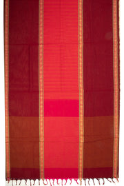 Festival Maroon Muppagam Handloom Kanchi Cotton Saree 10076479