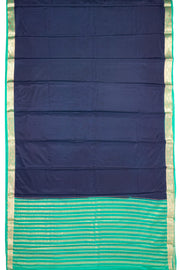 Dark Blue Semi Mysore Crepe Silk Saree 10077783