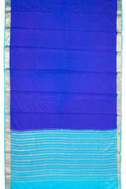 Royal Blue Semi Mysore Crepe Silk Saree 10077786
