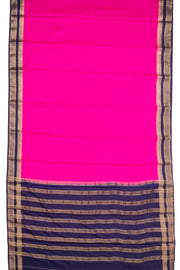 Rani Pink Semi Mysore Crepe Silk Saree 10077796