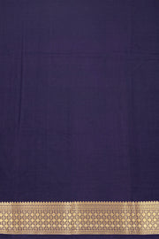 Blue Semi Mysore Crepe Silk Saree 10077815