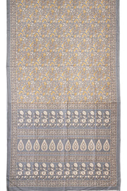 Grey Kani Printed Silk Saree 10077869