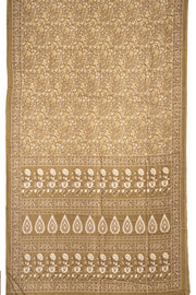 Olive Gold Kani Printed Silk Saree 10077870