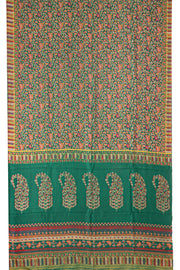 Green Kani Printed Silk Saree 10077880