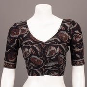 Black Hand Block Ajrakh Printed Cotton Blouse 10074450