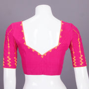 Magenta Embroidered Mangalgiri Cotton Blouse 10068959 - Avishya