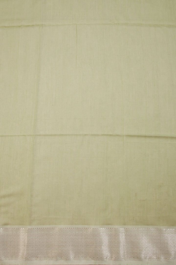 Green Handloom Maheshwari Silk Cotton Saree 10068643 - Avishya