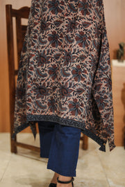 Brown Hand Block Printed Cotton Kurta 10062706