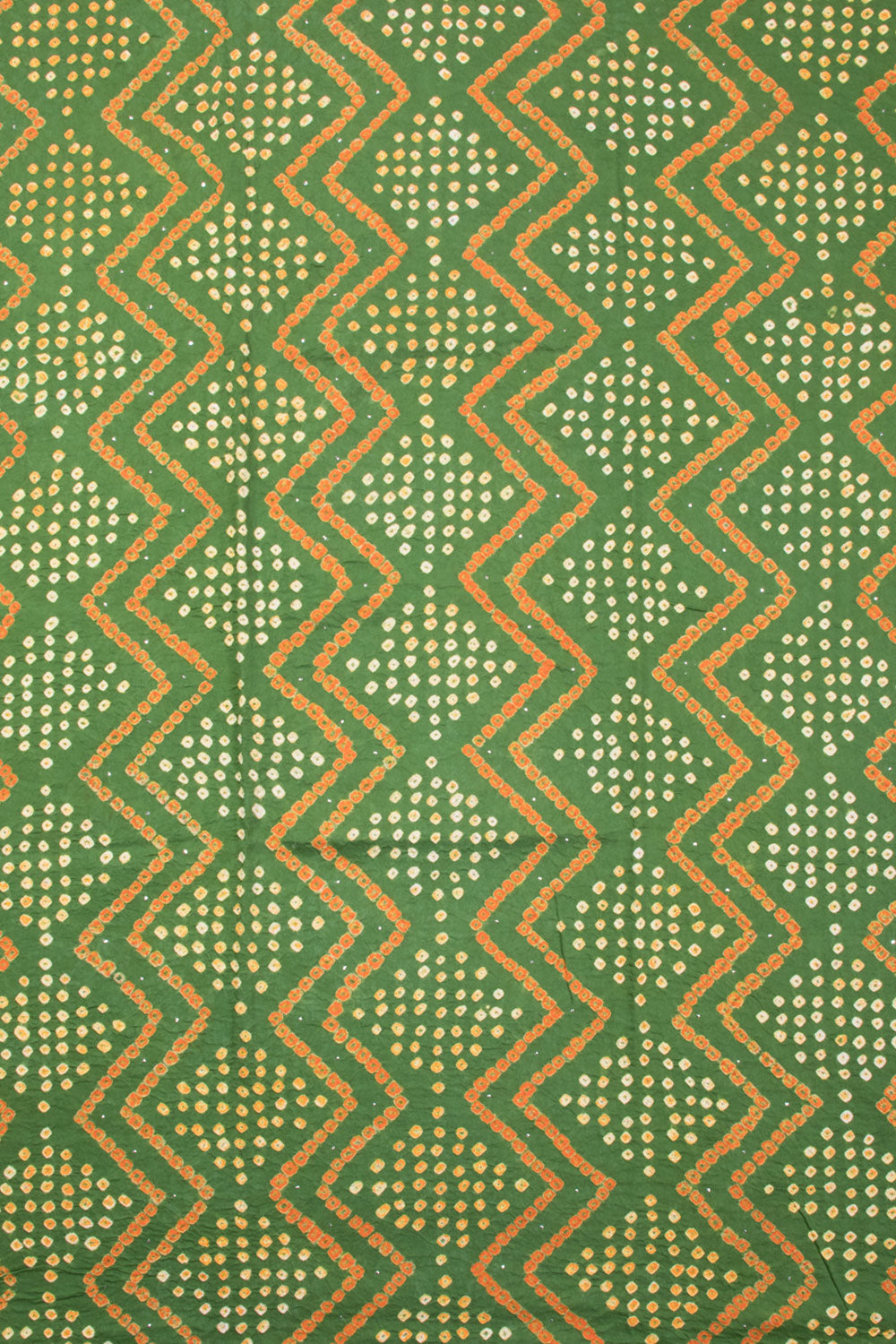 Green Bandhani Cotton 3-Piece Salwar Suit Material -Avishya