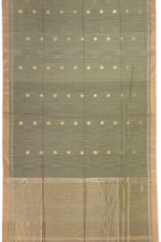 Green Chanderi Silk Cotton Saree
