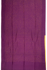 Maroon Mulberry Silk Saree With Contrast blouse 10073071