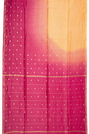 Yellow Handloom Mercersised Saree with Zari Embroidery 10073083