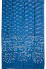 Blue Mulberry Silk Saree With Mukaish work 10073085
