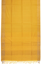 Yellow Handloom Tussar Silk Saree With Sequins Butti 10073088