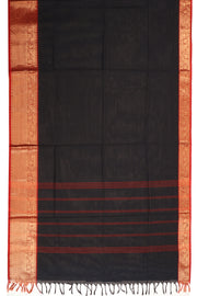 Black Handloom Chettinad Cotton Saree 10064233 