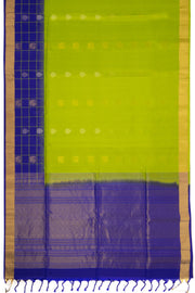 Yellowish Green Handloom Kanjivaram Soft Silk Saree 10075697