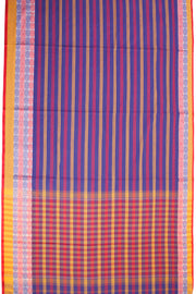 Blue Handloom Dhaniakhali Cotton Saree - Avishya