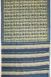 Blue Vanaspathi Printed Mulmul Cotton Saree 10069094 - Avishya