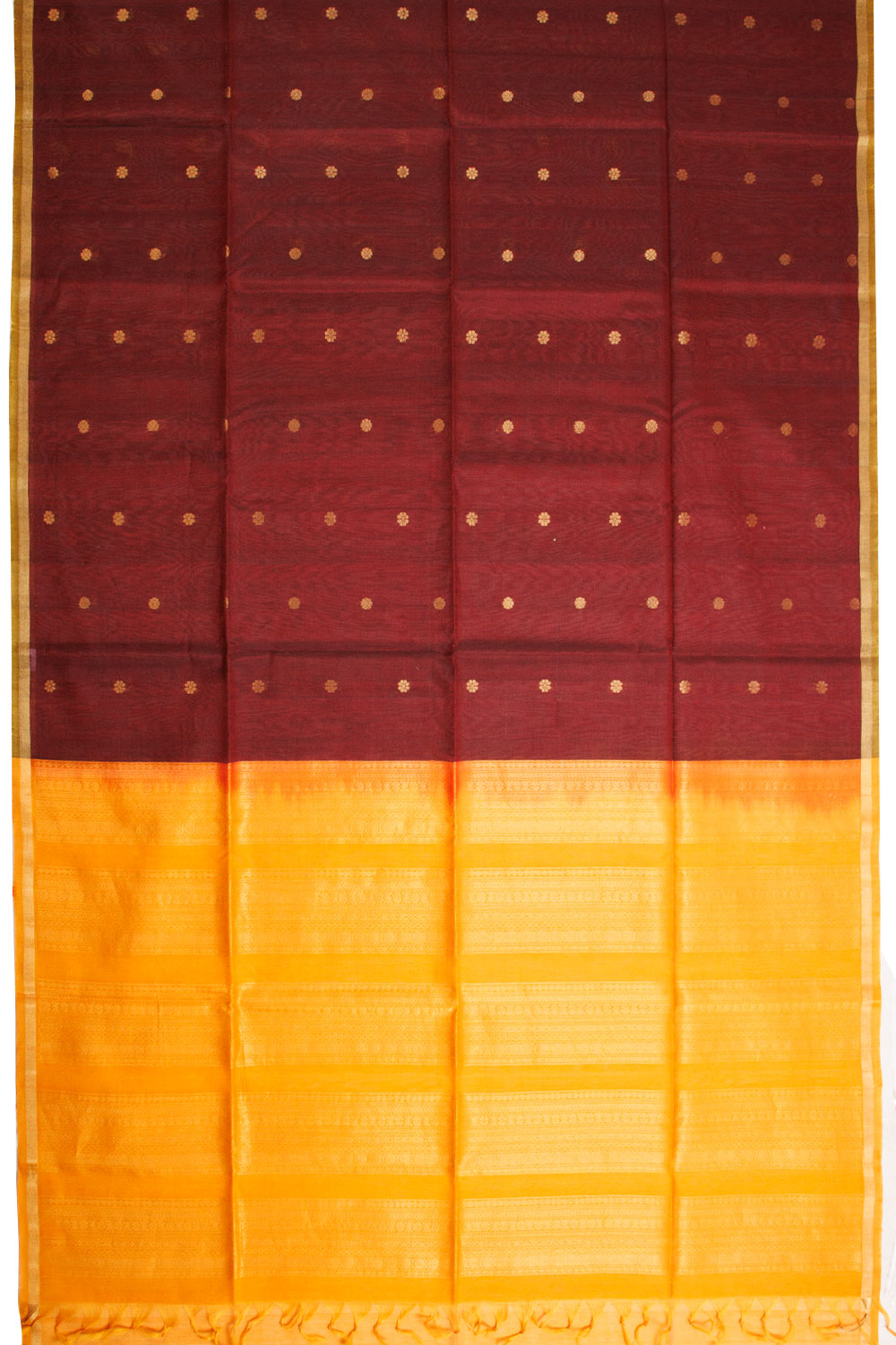 Brown Handloom Kovai Silk Cotton Saree 10069034 - Avishya