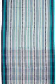 White Handloom Dhaniakhali Cotton Saree - Avishya