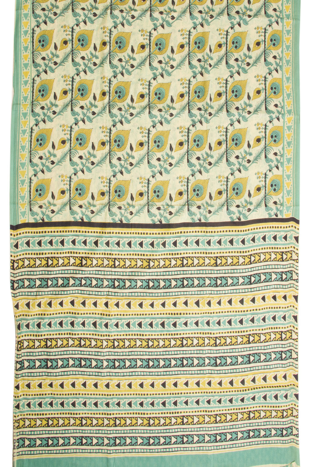 Blue Vanaspathi Printed Mulmul Cotton Saree 10069098 - Avishya