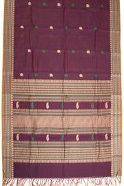 Purple Kanchi Cotton Saree 10068672 - Avishya