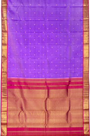 Orchid Purple Bridal Korvai Kanjivaram Silk Saree 10070602