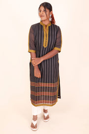 Grey Andhra cotton kurta 10070685