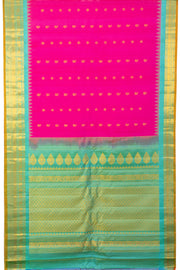 Pink Handloom Gadwal Silk Saree 10066255